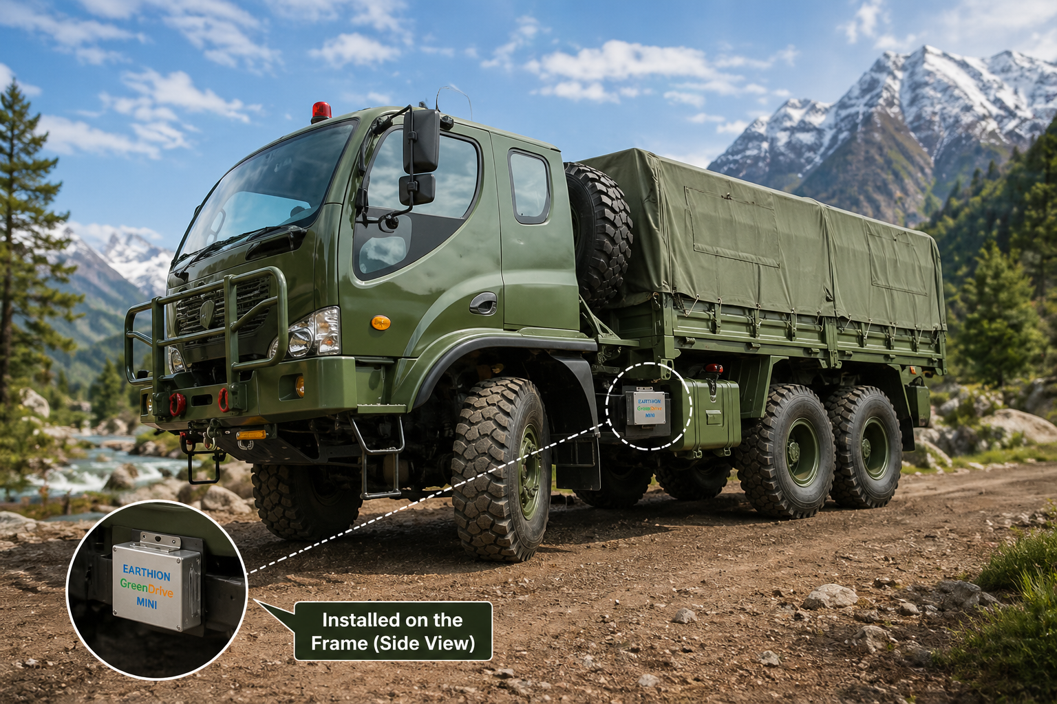 Earthion GreenDrive — mountain terrain logistics
